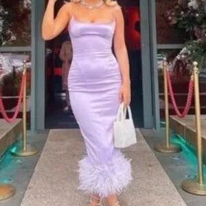 House of CB London Helena dress in lilac